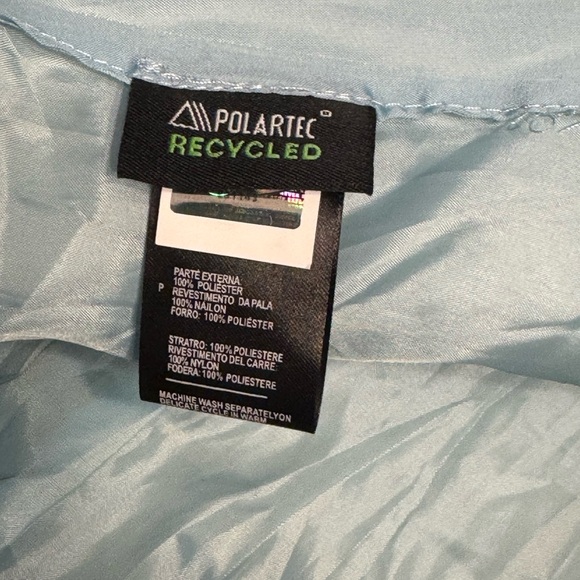 The North Face NEW Light Blue Hooded Zip Up Girl’s Cozy Comfy Down Puffer Vest - Picture 11 of 11